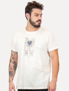 Camiseta Calvin Klein Jeans Masculina Sustainable 1978 NYC Off-White