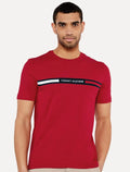 Camiseta Tommy Hilfiger Masculina Chest Insert Logo Vermelha