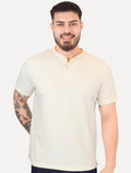 Camiseta Aramis Masculina Regular Gola Portuguesa Tricot Off White