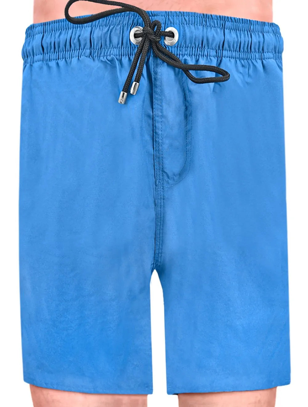 Short Reserva D'Água Beachwear Liso Silver Tag Lateral Azul Royal