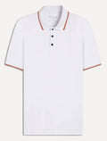Polo Ellus Masculina Piquet Classic Easa Friso Dark Branca