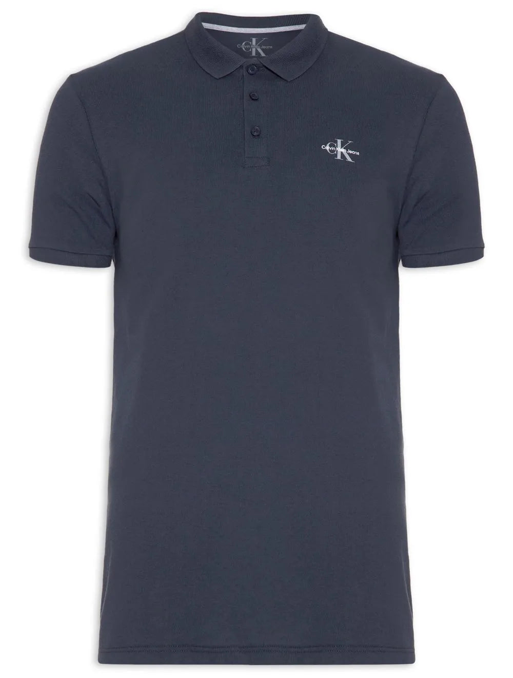 Polo Calvin Klein Jeans Masculina Piquet Regular Re Issue Azul Marinho