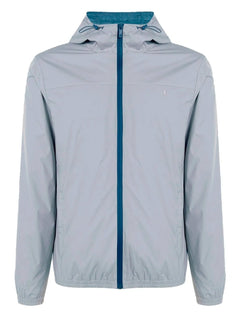 Jaqueta Dudalina Masculina Nylon Hoodie Corta Vento Cinza Médio