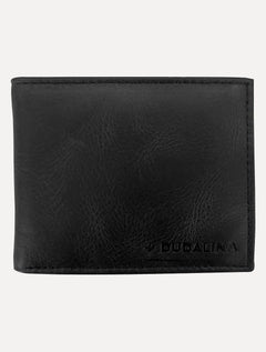 Carteira Dudalina Masculina Couro New Logo Preta