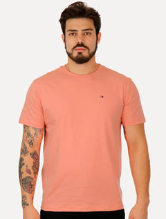 Camiseta Tommy Hilfiger Masculina Essential Cotton Salmão