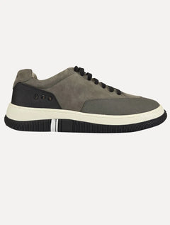 Tênis Osklen Masculino Couro Hybrid Laces Oil Chumbo