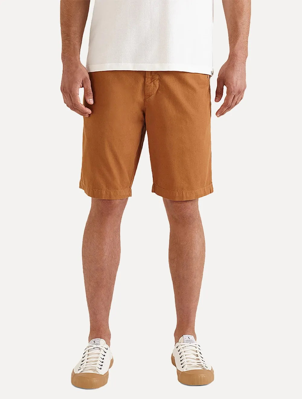 Bermuda Reserva Masculina de Sarja Casual Iron Caramelo