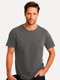 Camiseta Reserva Masculina Regular Notificação Stoned Chumbo