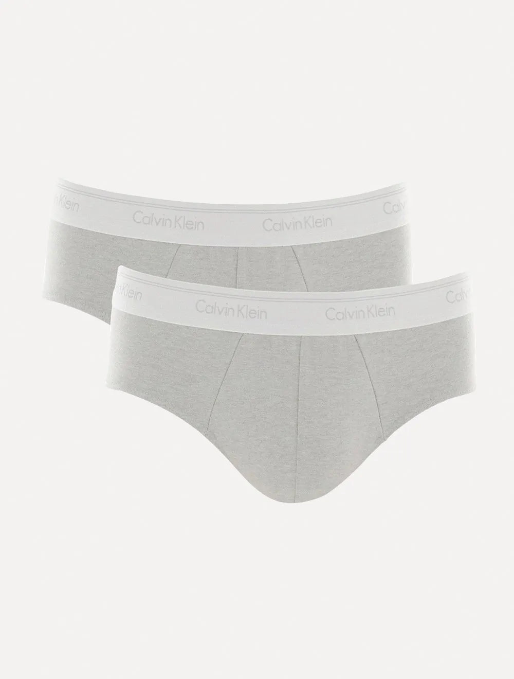 Cueca Calvin Klein Brief Cotton Stretch Classic C11.01 CZ05 Cinza Pack 2UN