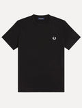 Camiseta Fred Perry Masculina Regular Ringer Logo Preta