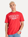 Camiseta Tommy Jeans Masculina Arc Entry Graphic Vermelha