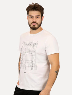 Camiseta Reserva Masculina Acelerados Chassi Branca