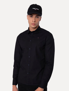 Camisa Tommy Jeans Masculina Slim Original Preta