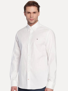 Camisa Tommy Hilfiger Masculina Regular Core Oxford Branca