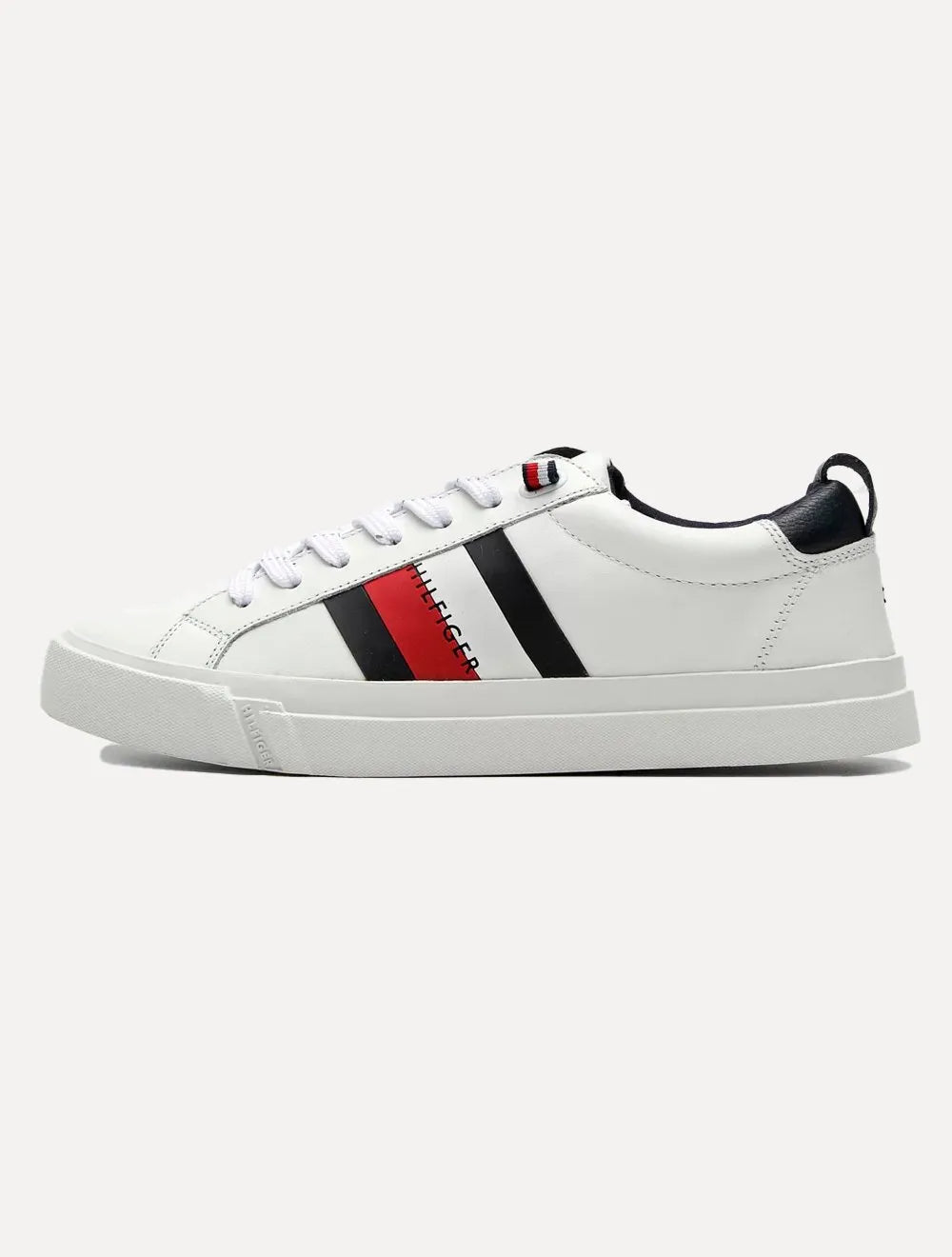 Tênis Tommy Hilfiger Masculino Couro Dino 9A White Branco