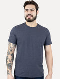 Camiseta Aramis Masculina Regular Piquet Bordado Marinho Mescla