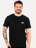 Camiseta Calvin Klein Jeans Masculina Logo Retângulo Since 1978 Preta