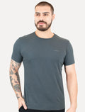 Camiseta Calvin Klein Jeans Masculina Light New Logo Chumbo