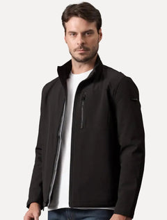 Jaqueta Calvin Klein Masculina Soft Shell Fur Preta