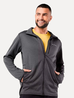 Jaqueta Columbia Masculina Fleece Park View Full Zip Grafite