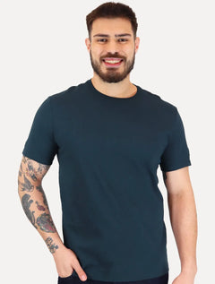 Camiseta Calvin Klein Jeans Masculina Patch CK Lateral Azul Marinho