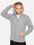 Moletom Levis Masculino Full Zip Hoodie Icon Cinza Mescla
