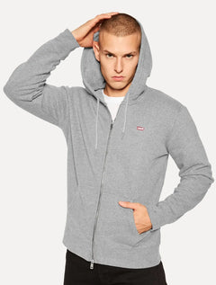 Moletom Levis Masculino Full Zip Hoodie Icon Cinza Mescla