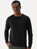 Blusa Aramis Masculina Tricot Gola Careca Preta