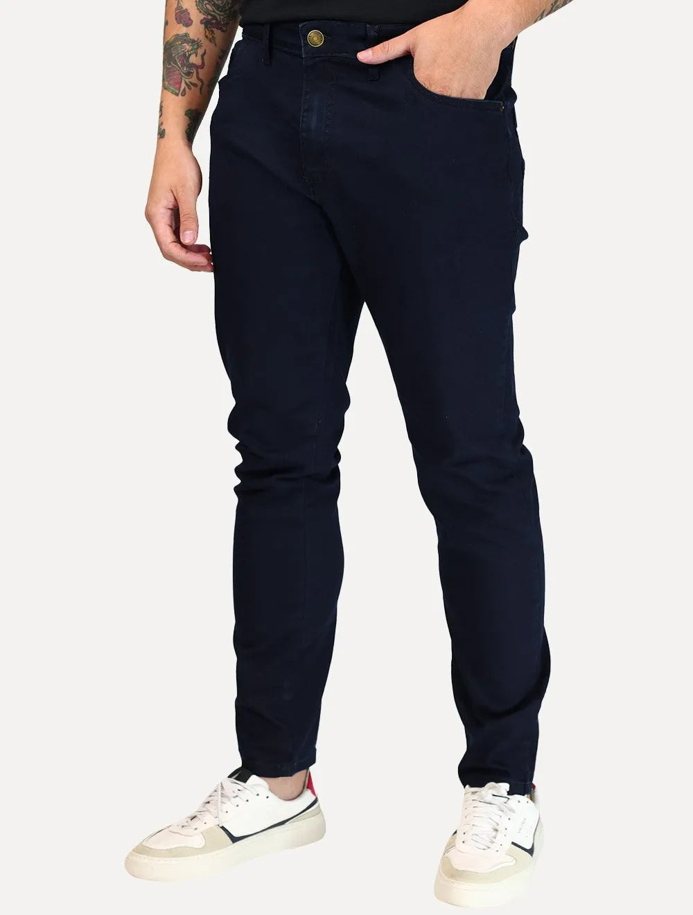 Calça Dudalina Jeans Masculina Skinny Stretch Icon Escuro