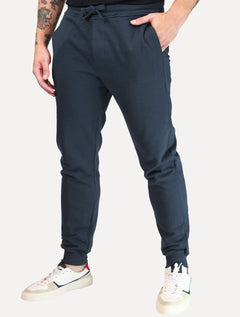 Calça Calvin Klein Masculina Moletom Back Logo Azul Marinho