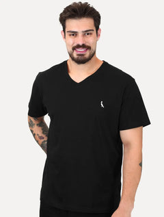 Camiseta Reserva Masculina V-Neck Vento Icon Preta