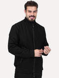 Jaqueta Aramis Masculina Malha Bomber Preta