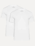 Camisetas Calvin Klein Underwear Masculinas C-Neck Branca Pack 2UN