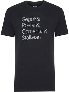 Camiseta Reserva Masculina Stalker Print Preta