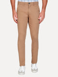 Calça Dudalina Masculina Sarja Slim Faca Soft Touch Cáqui
