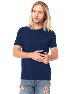 Camiseta Ellus Masculina Cotton Fine Aquarela Classic Azul
