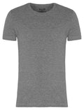 Camiseta Ellus Masculina Cotton Fine Classic Logo Mescla Cinza