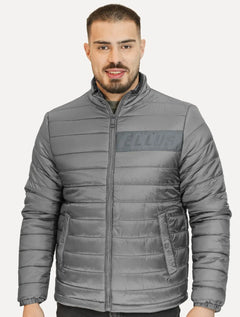 Jaqueta Ellus Masculina Nylon Bomber Gominhos Cinza