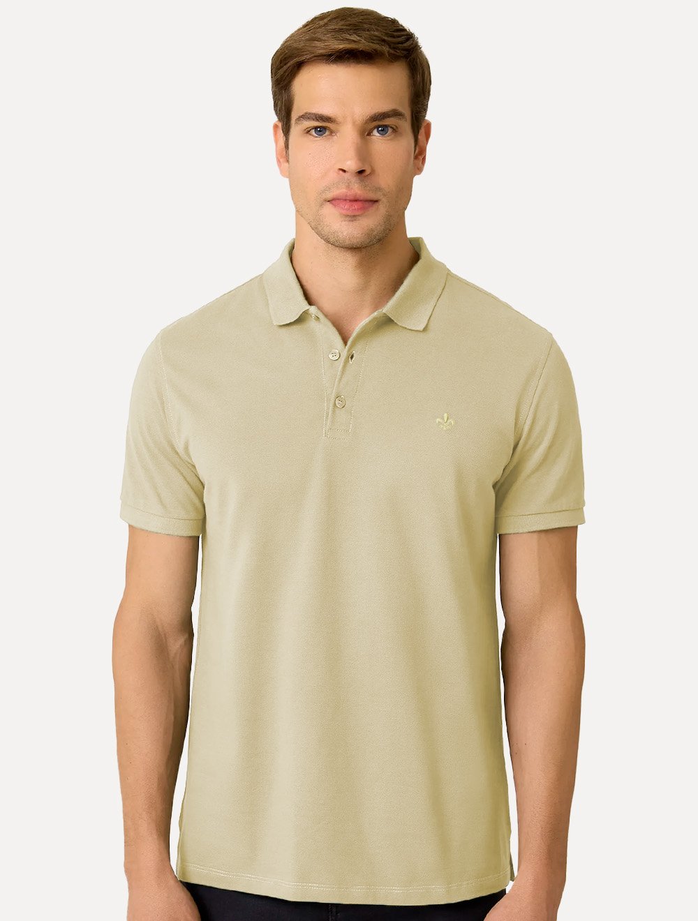 Polo Dudalina Piquet Essentials Básica Cotton Amarelo Médio