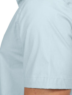 Camisa Ellus Masculina Manga Curta Tricoline LY Classic Italian Azul Claro