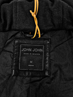 Jaqueta John John Masculina Hoodie Biker Mike Preta