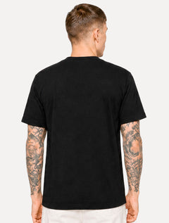 Camiseta Guess Masculina Block Gradient Blue Logo Preto