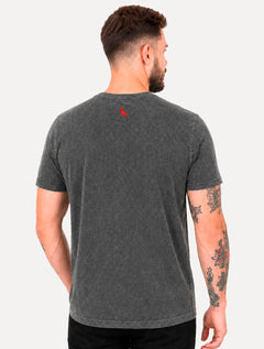 Camiseta Reserva Masculina Basic Racing Legends Estonada Chumbo