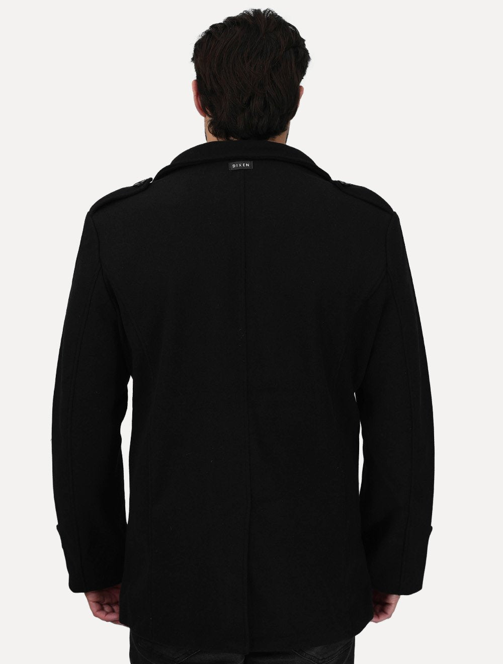 Casaco Dixen Fechamento Duplo Blazer Preto