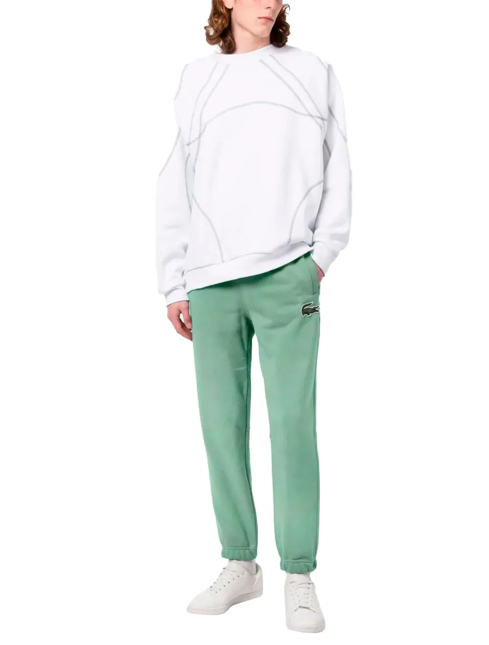 Calça Lacoste Moletom Masculina Relaxed Big Croco Trackpants Verde