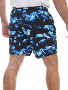 Bermuda Forum Masculina D'Água Beachshort Jellyfish Azul Marinho