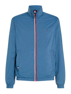 Jaqueta Tommy Hilfiger Masculina Windbreaker Flex Blouson Azul Claro