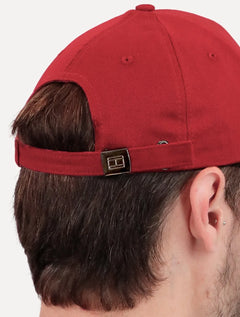 Boné Tommy Hilfiger Uptown Cap White Vermelho