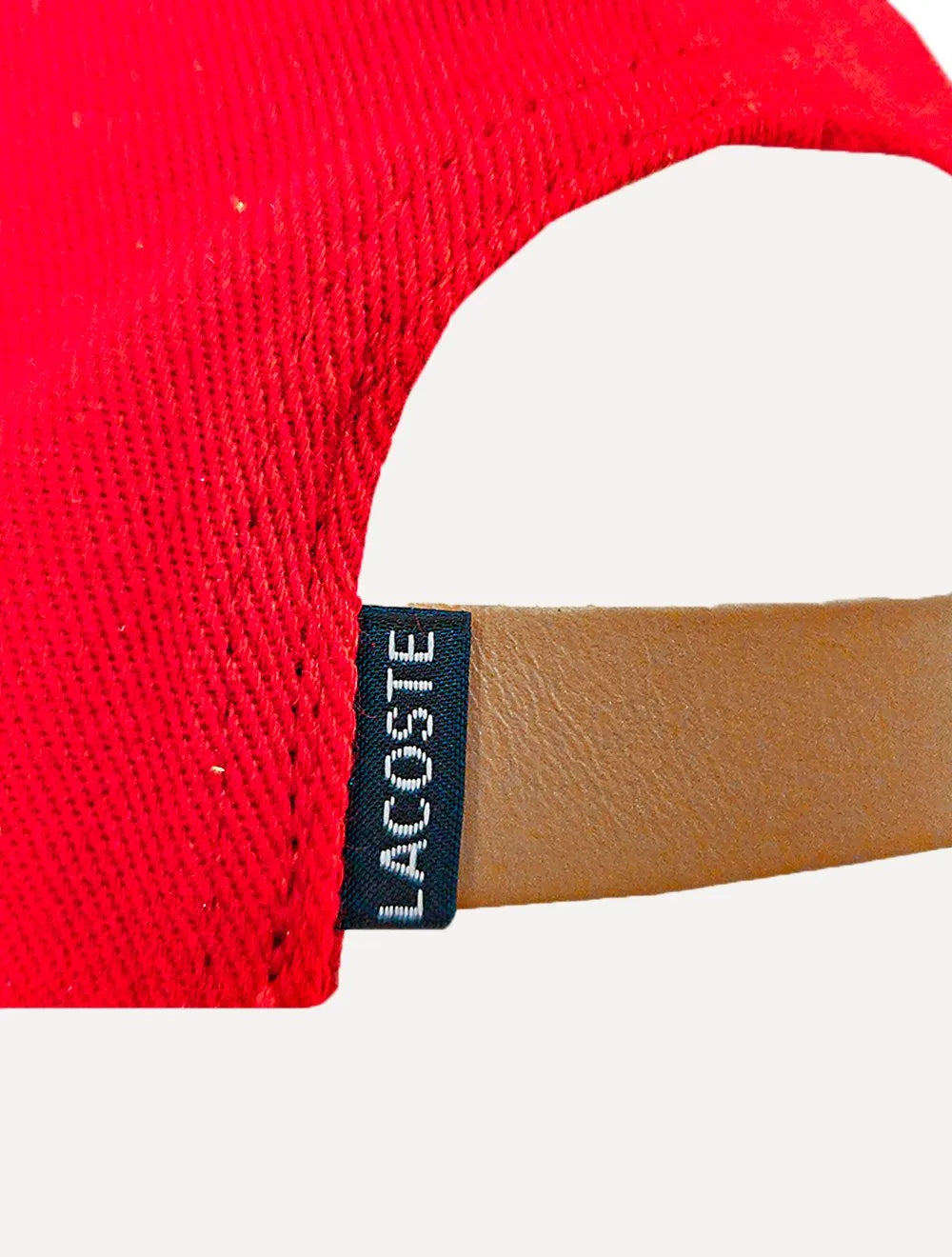 Boné Lacoste Gabardine Big Croco Vermelho