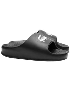 Chinelo Lacoste Masculino Slide Serve Croco Preto